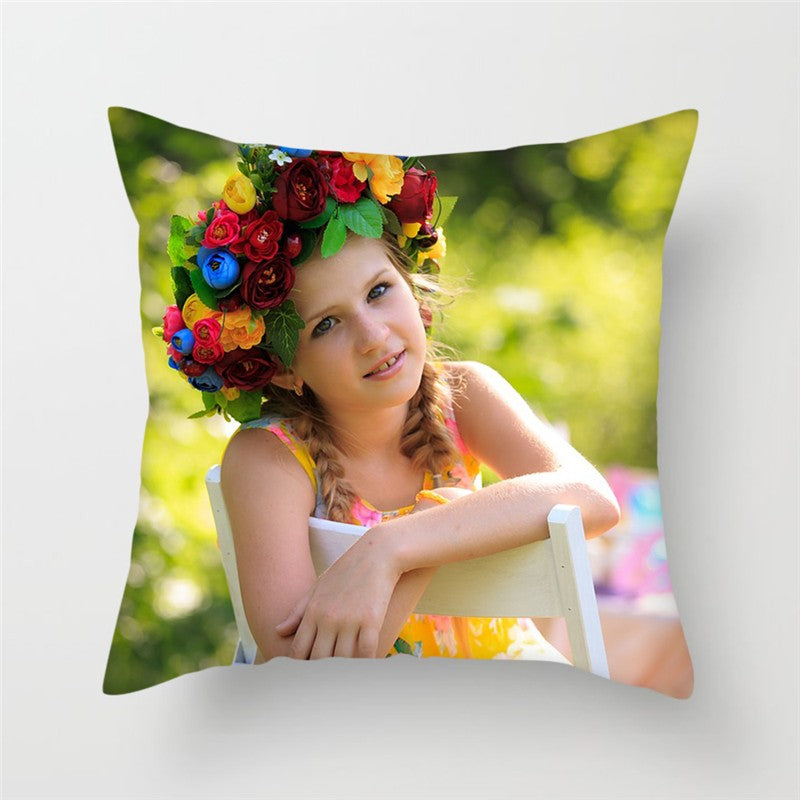 MIAOTU Custom Cushion Cover DIY Customized Throw Pillow Home Decorative Square Wedding Pets Baby Print Pillowcase Drop Shipping