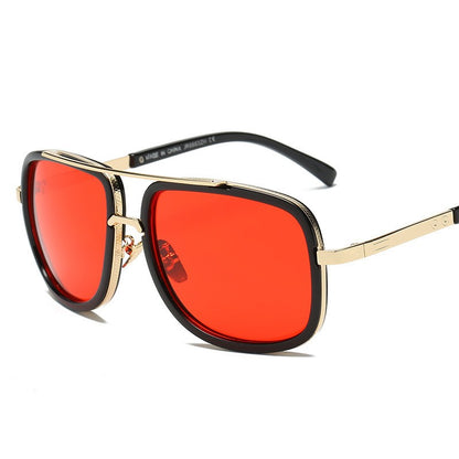 New Fashion Cool Men Driving Glasses Goggle Summer Style Gradient Brown Sunglasses Vintage Pilot Sun Glasses UV400 Oculos De Sol