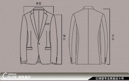 HOO 2025 Men's Color Matching Casual blazer Fashion Host Performance Sequined Dress