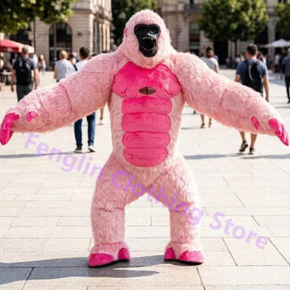 Cartoon Doll Costume 2.6-meter Inflatable Gorilla Mascot Costume Cartoon Doll King Kong Plush Party Advertisement and Role Playi