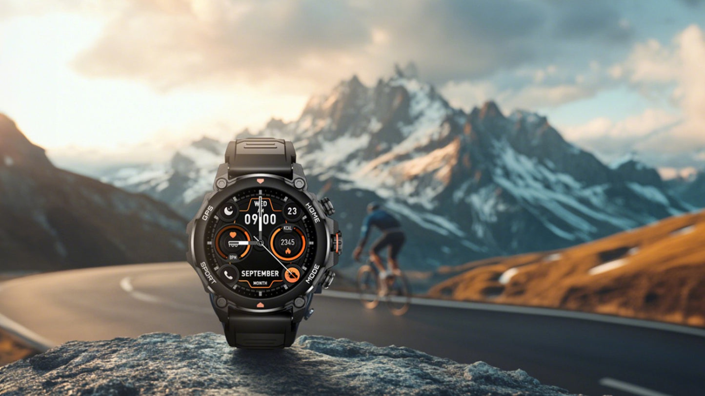 G6/ Trek 1 Smart Watch AMOLED Esportes ao Ar Livre GPS Bússola Frequência Cardíaca À Prova D'Água Chamada Bluetooth 5ATM One Plus Smartwatches Para Homem