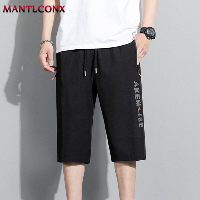 Fashion Casual Board Shorts Men's Shorts Summer Quick Dry Stretch Shorts for Men Jogging Running Short Pants Male Bottom Black