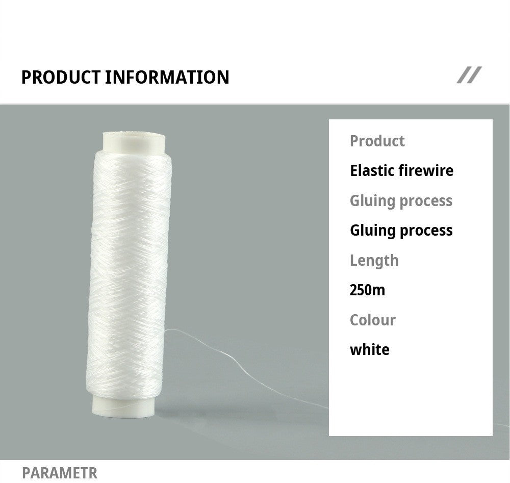 Linha de pesca elástica de alta resistência 0,2 mm 250 m Linha de isca de pesca invisível Fio elástico Linha de pesca Material de pesca