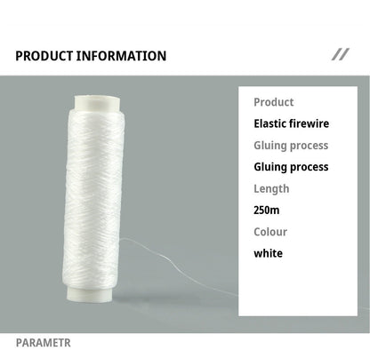 Linha de pesca elástica de alta resistência 0,2 mm 250 m Linha de isca de pesca invisível Fio elástico Linha de pesca Material de pesca