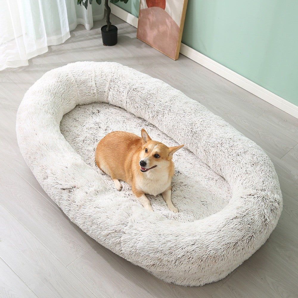 Cama de Inverno Quente para Animais de Estimação, Removível e Lavável, Sofá Grande para Cães, Almofada Preguiçosa para Animais, Cama para Cães, Ninho para Gatos