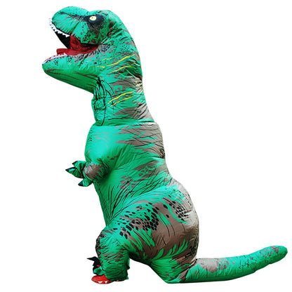 T-Rex Dinosaur Inflatable Costume Purim Halloween Party Cosplay Fancy Suits Mascot Cartoon Anime Dress for Adult