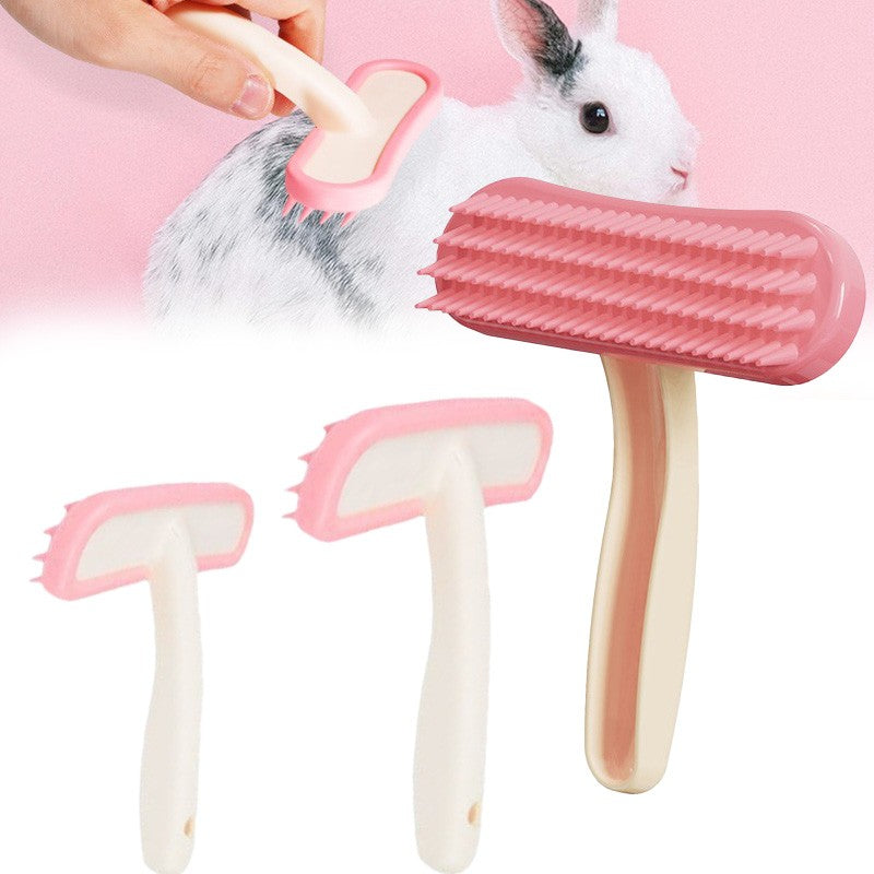 Rabbit Comb Silicone Small Pet Comb Cat Hair Comb Brush, Guinea Pig Hair Cleaning Beauty Care Tool Beauty Trimmer Pet Bath Comb