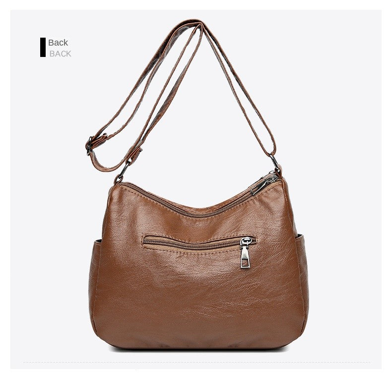 New Arrival Crossbody Shoulder Bag Soft Washed Leather Women's Mini Bag Versatile Handbag