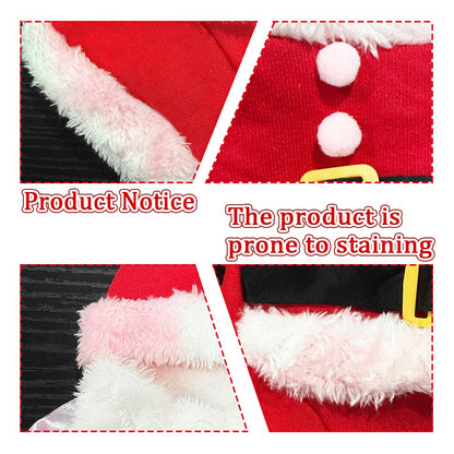 Roupa de Natal para Gatos Engraçada Fantasia de Cosplay para Gato e Cachorro de Estimação Roupa de Papai Noel de Ano Novo para Filhotes e Gatinhos Roupinhas de Inverno para Chihuahuas