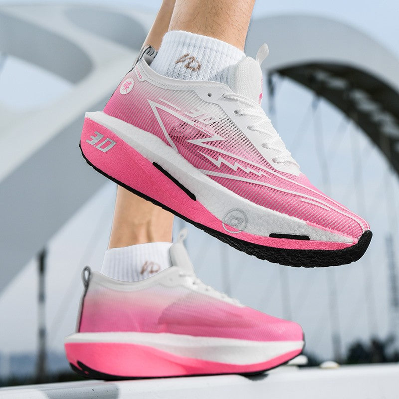 Tênis Masculino de Malha para Conforto 2025, Tênis de Corrida Masculino com Placa de Carbono 3.0, Amortecimento, Esportes, Treino, Corrida, Calçado Especializado para Corrida