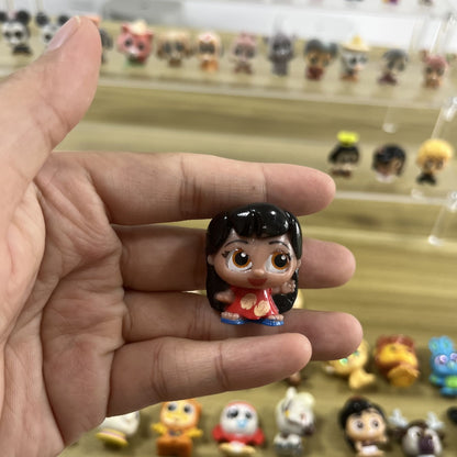 Anime Disney Doorables Kawaii Boneca Olhos Grandes Mickey Buzz Lightyear Bonecos de Ação Modelo Brinquedo Colecionável Desenho Animado Presentes Infantis