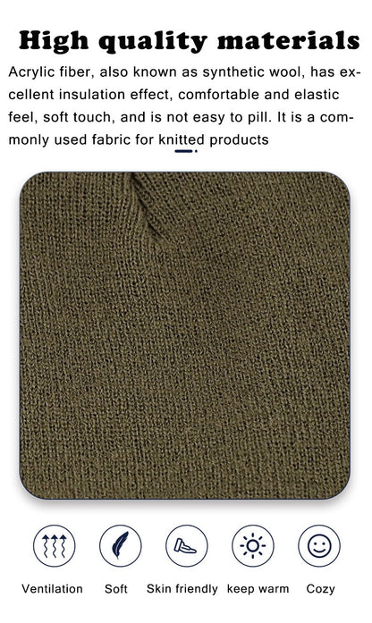 LED Light Knitted Hat Warm Elastic Beanie Autumn Winter Outdoor Sports Night Fishing Hiking Camping Glow Bonnet Unisex Headlight