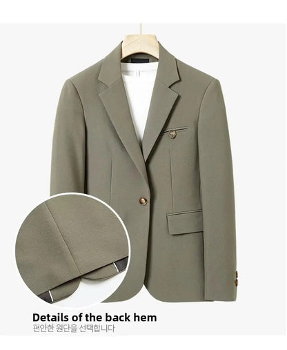 Casual Drapey Suit Set Men's Stylish Complete Set Cool College Students Street Fashion Korean Version Autumn Winter Suit