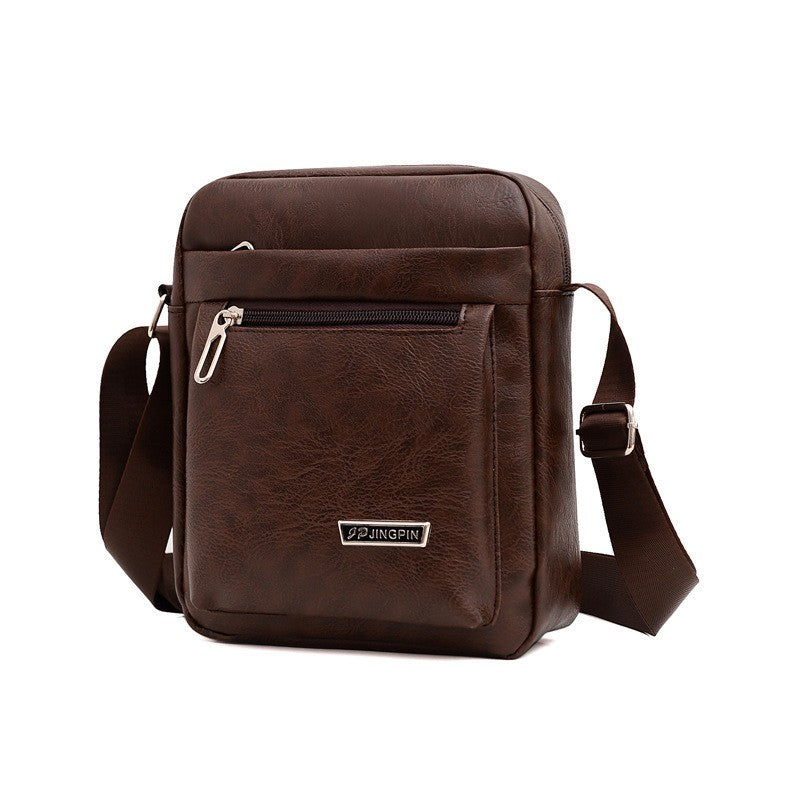 Men's PU Leather Crossbody Shoulder Bags High quality Tote Fashion Business Man Messenger Bag  Leather Bags fanny pack