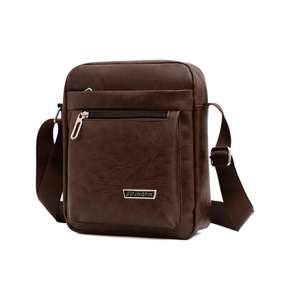 Men's PU Leather Crossbody Shoulder Bags High quality Tote Fashion Business Man Messenger Bag  Leather Bags fanny pack
