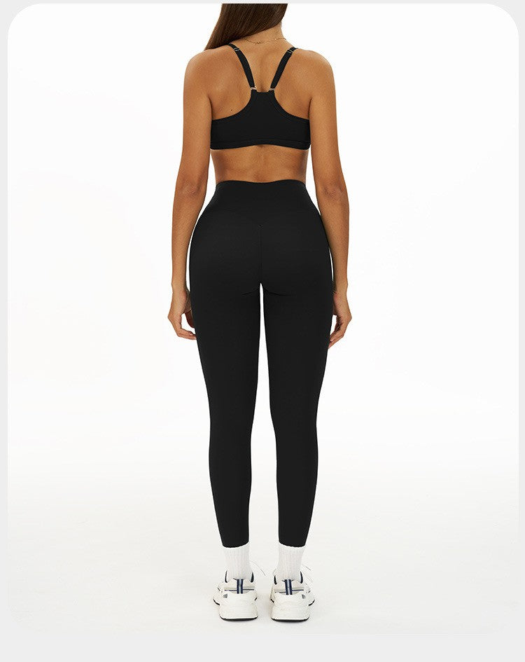 2 Pieces Women's Tracksuit Seamless Yoga Set Workout Outfit Sportswear Gym Clothing High Waist Leggings Fitness Bra Sports Suits