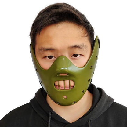 Hannibal Masks Horror Hannibal Scary Resin Lecter The Silence of The Lambs Masquerade Cosplay Party Halloween Mask 3 Colors