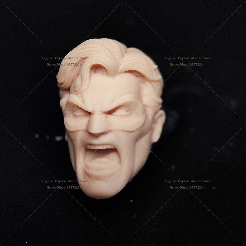 1/12 Quadrinhos Lanterna Verde Design de Máscara Escultura de Cabeça Masculina Não Pintada Guy Gardner Modelo Branco Brinquedos Para Corpo 6" Ml Shf Mezco