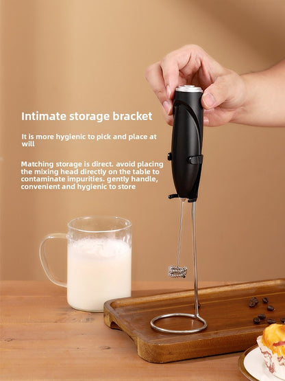 Battery powered electric milk frother, egg beater, portable milk coffee machine, cake cream maker, household kitchen mixer