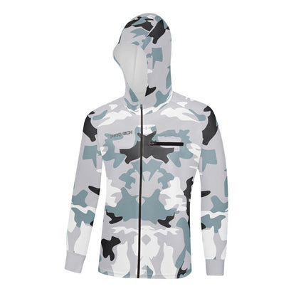 Camisetas de Pesca com Capuz Secagem Rápida Proteção Solar Camisas de Pesca Masculinas Respiráveis Manga Longa Roupas de Pesca