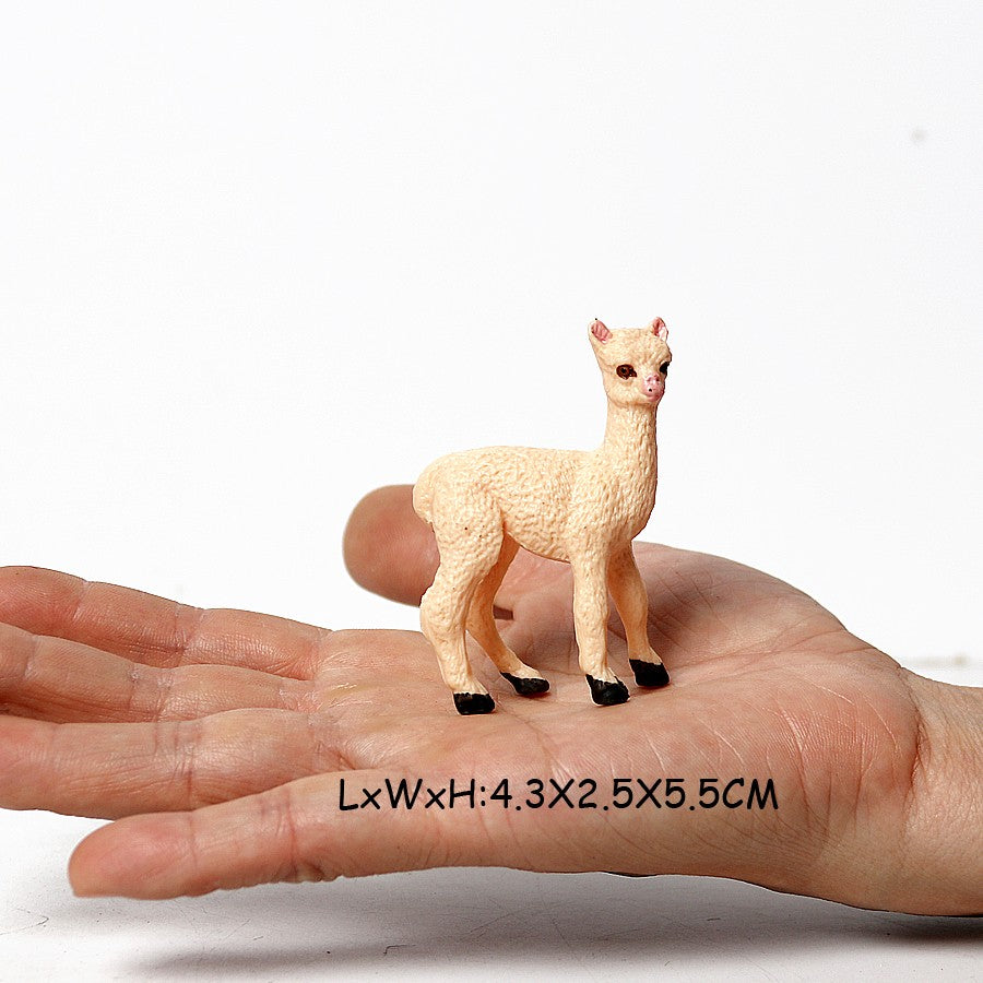 Realistic Farm World Alpaca Animal Model Figures Llama Toy Figurine Zoo Education Collection Home Decor Playset Kids Gifts