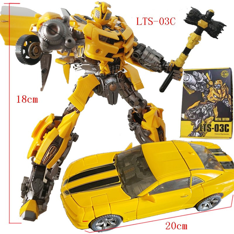 Brinquedo Transformers Hornet Warrior Bumblebee LTS03C 18CM Autobots Boneco de Ação