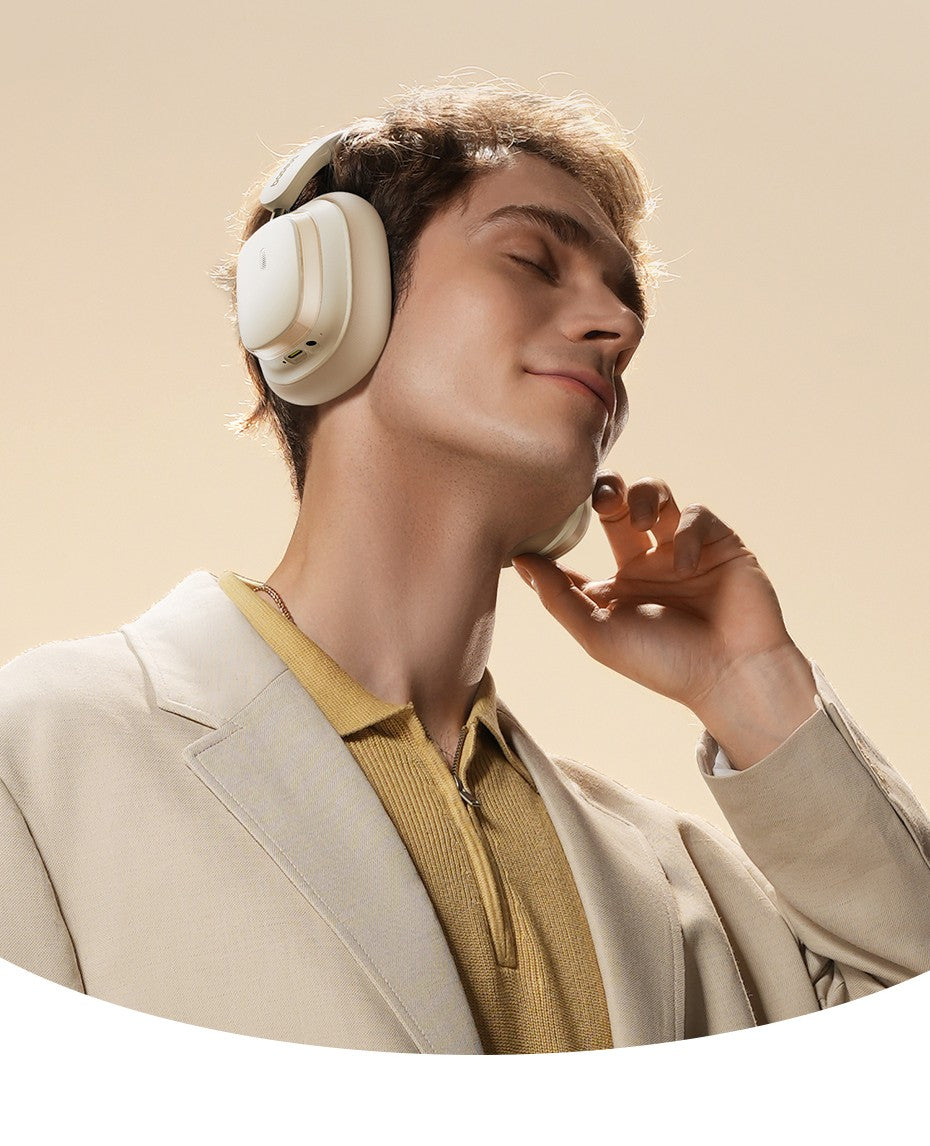 Baseus Bowie H1s Wireless Headphones Bluetooth 5.4 Noise Canceling 46dB Over Ear Headset Hi-Res Spatial Audio Earphone 120H Time