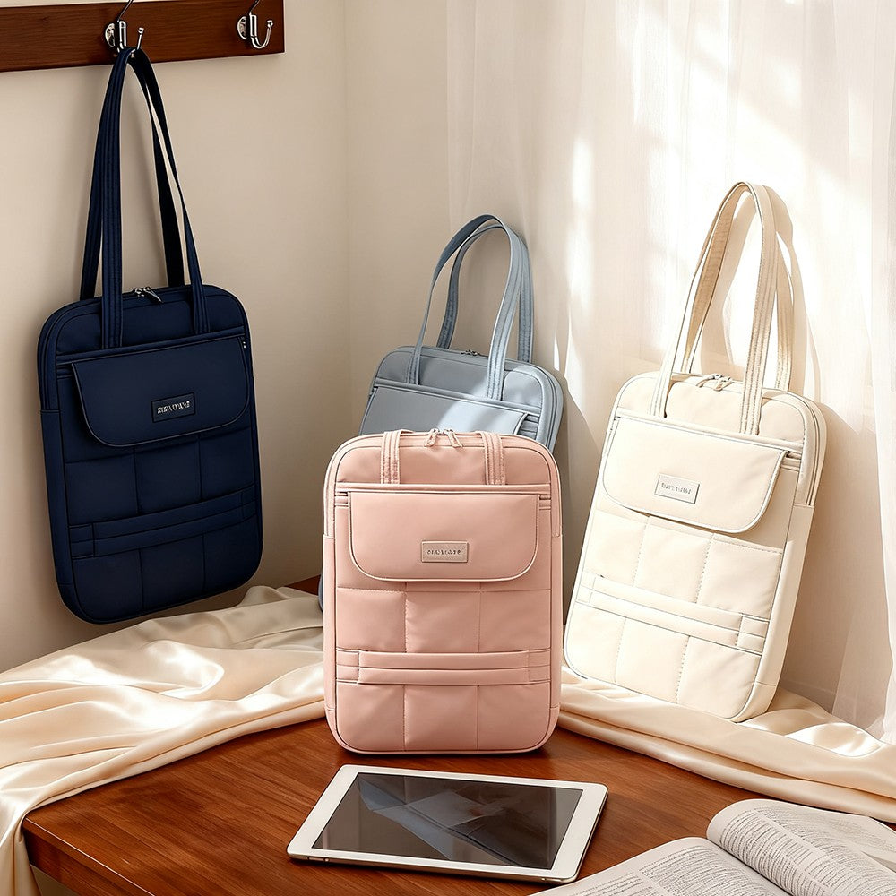 2025 new style Laptop Shoulder Bag Multi-purpose Tote Bag Simple Commuter IPad Protective Bag Handbag for business trave