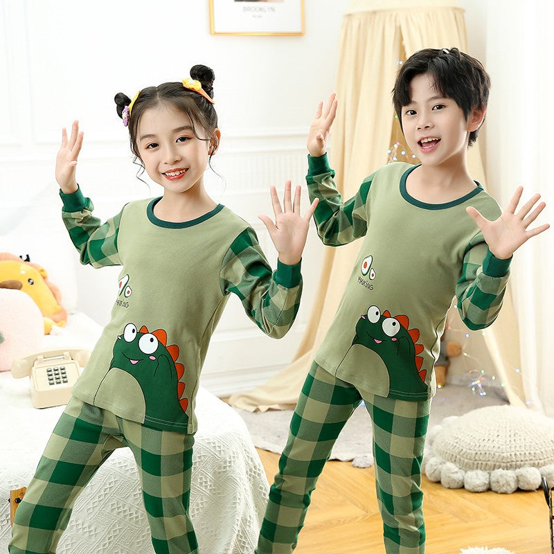 Astronaut Cartoon Boys Pajamas Sets Kids Christmas Pijamas 2pcs Loungewear for 2-14 Years Children's Nightwear Homewear Pyjamas