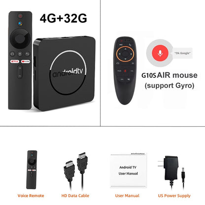 Android14 TV Box Q10 Allwinner H313 Suporta Wi-Fi Duplo 2.4G e 5G 8K 64G 128G Rom Set Top Box Media Player TV Box Set Top Box de Voz