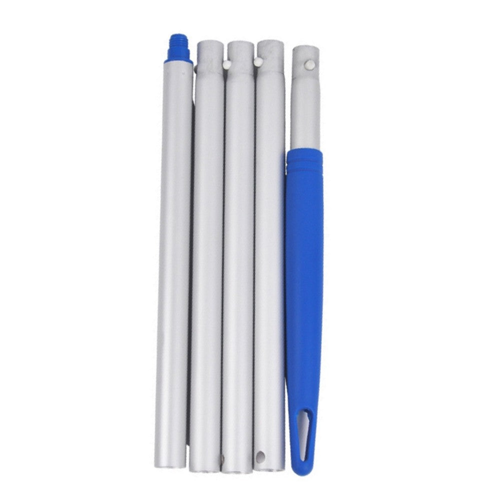 Swimming Pool Skimmer Net with 5 Aluminum Pole Sections Pool Net Skimmer Rak Pool Cleaner Leaf Removal Garden Pond Cleaning Tool