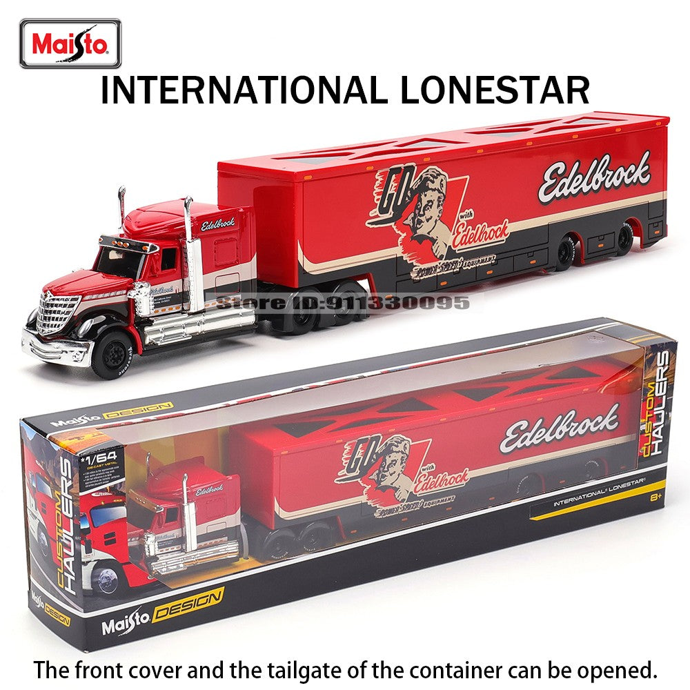 Maisto 1:64 MACK Anthem LoneStar UP Transporte Fabricação de Fundição Reboque Modelo Simulação Modelo Coleção de Carro de Liga