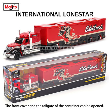 Maisto 1:64 MACK Anthem LoneStar UP Transporte Fabricação de Fundição Reboque Modelo Simulação Modelo Coleção de Carro de Liga