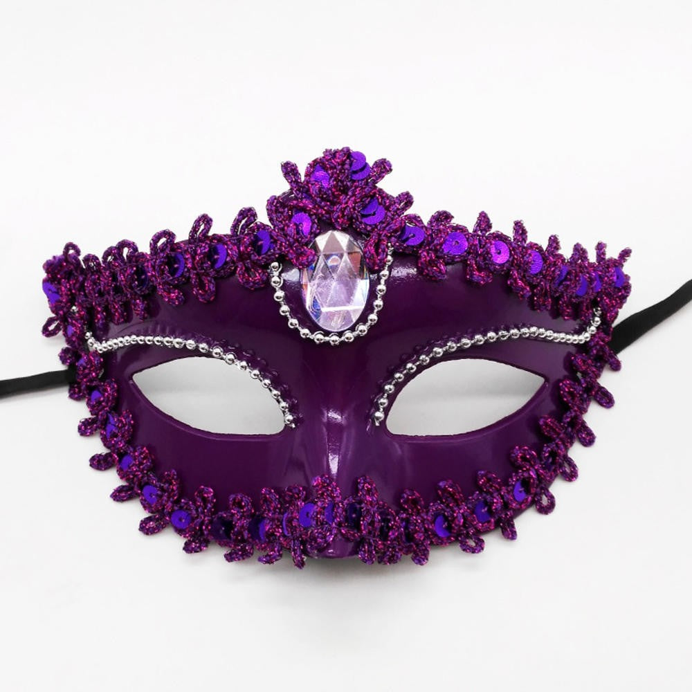 Dance Party Diamond Venetian Mask Feather Flower Wedding Carnival Performance Costume Sexy Lady Mask Masquerade Christmas 2026