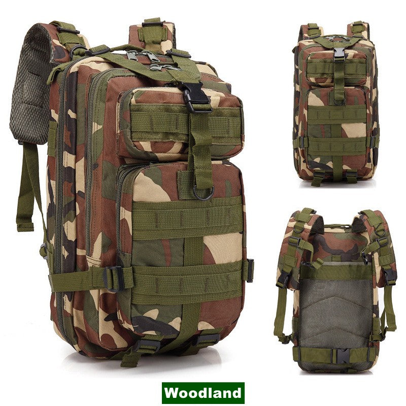 Mochila Tática Militar de 30L em Nylon 900D Impermeável para Esportes ao Ar Livre, Acampamento, Caminhada, Trekking, Pesca e Caça