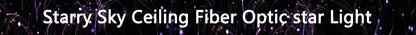 16W RGBW Fiber Optic Star Ceiling Light Kit Sound Activated APP Starry Sky Fiber Optic Light for Car roof Stars home decorating