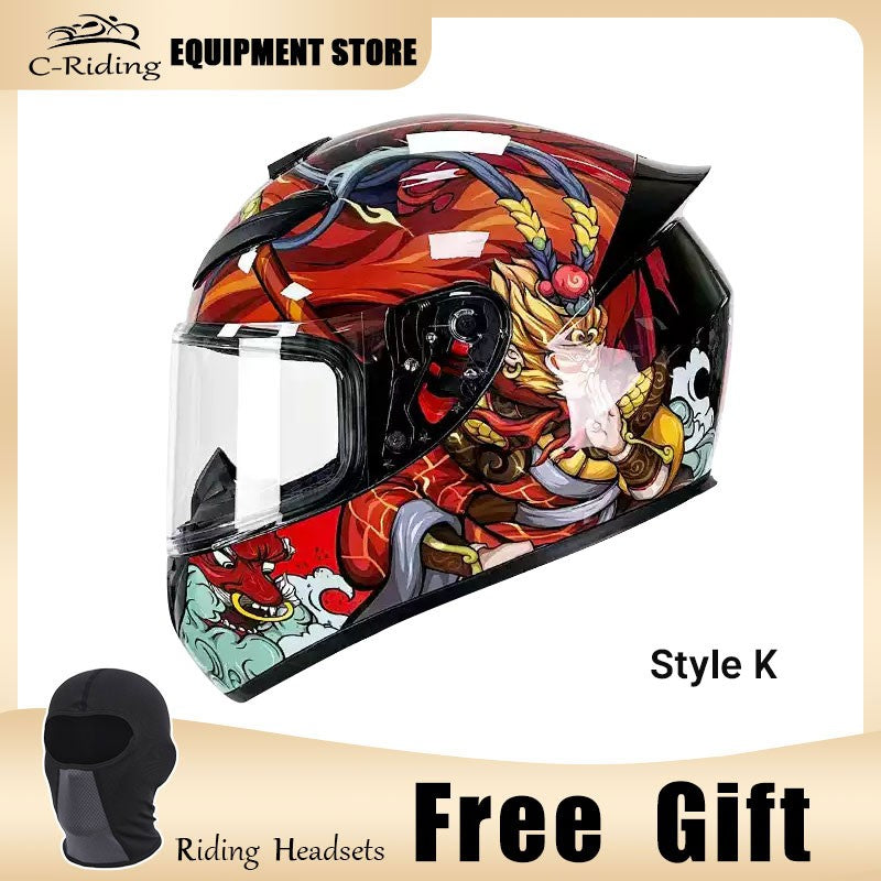 Capacete de Moto de Rosto Inteiro de Alta Qualidade Masculino Feminino Capacete de Corrida de Moto DOT capacete casqueiro casque