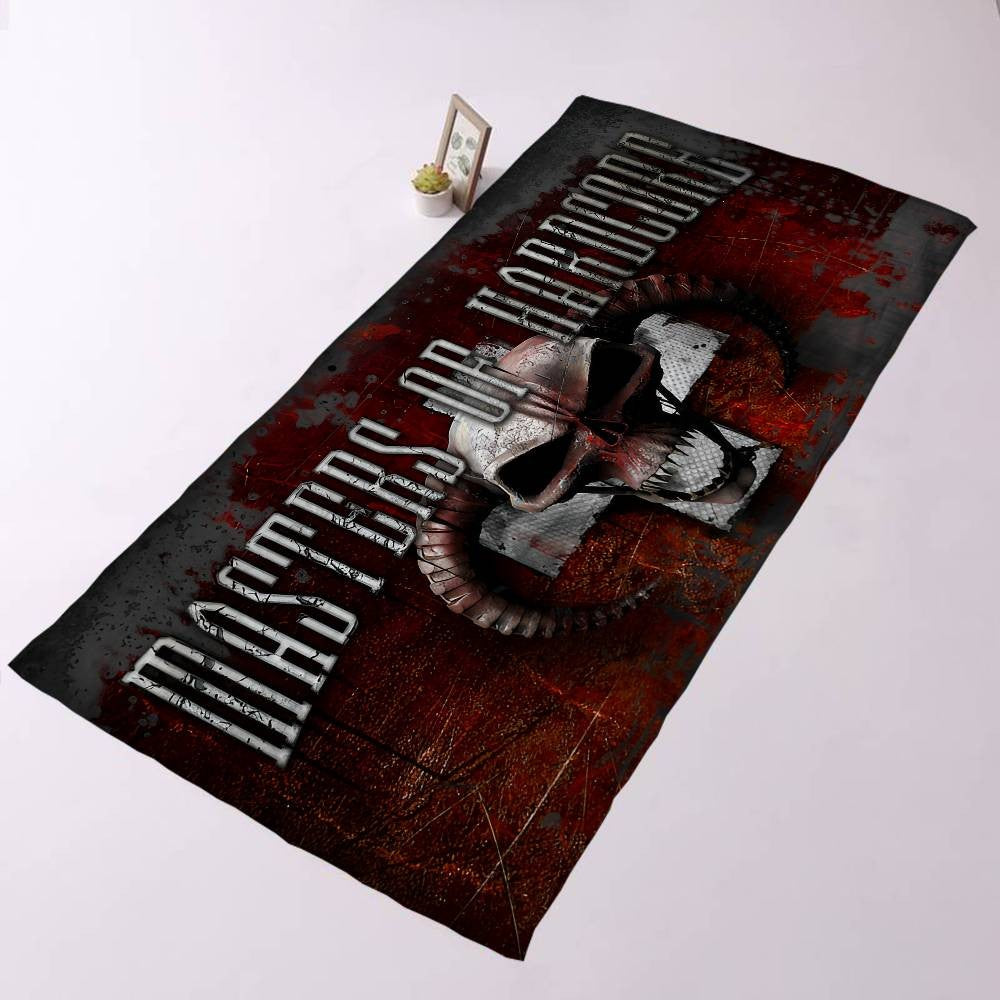 Masters Of Hardcores Microfiber Printed Beach Towel Mountain Climbing Yoga Beach Swimming Running Absorbent Soft Towel