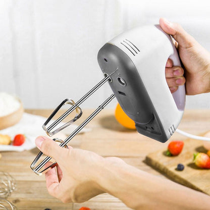 Espumadores de Leite 100W 7 Velocidades, Mini Misturador, Liquidificador de Alimentos, Processador de Alimentos Multifuncional, Batedor de Creme de Cozinha, Ferramentas Elétricas de Cozinha