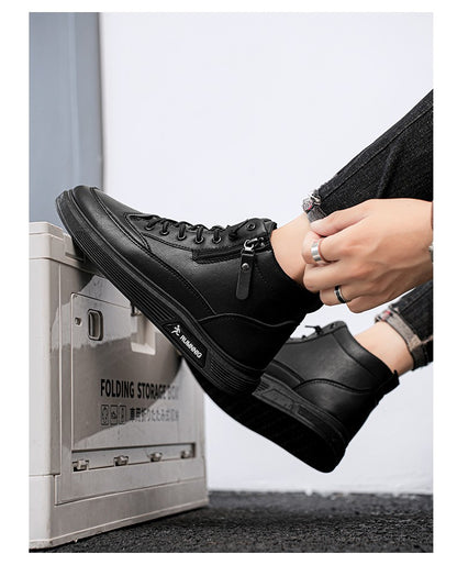 Versatile and trendy high-top shoes, white sneakers, outdoor light and casual shoes, student sports shoes, men's running shoes