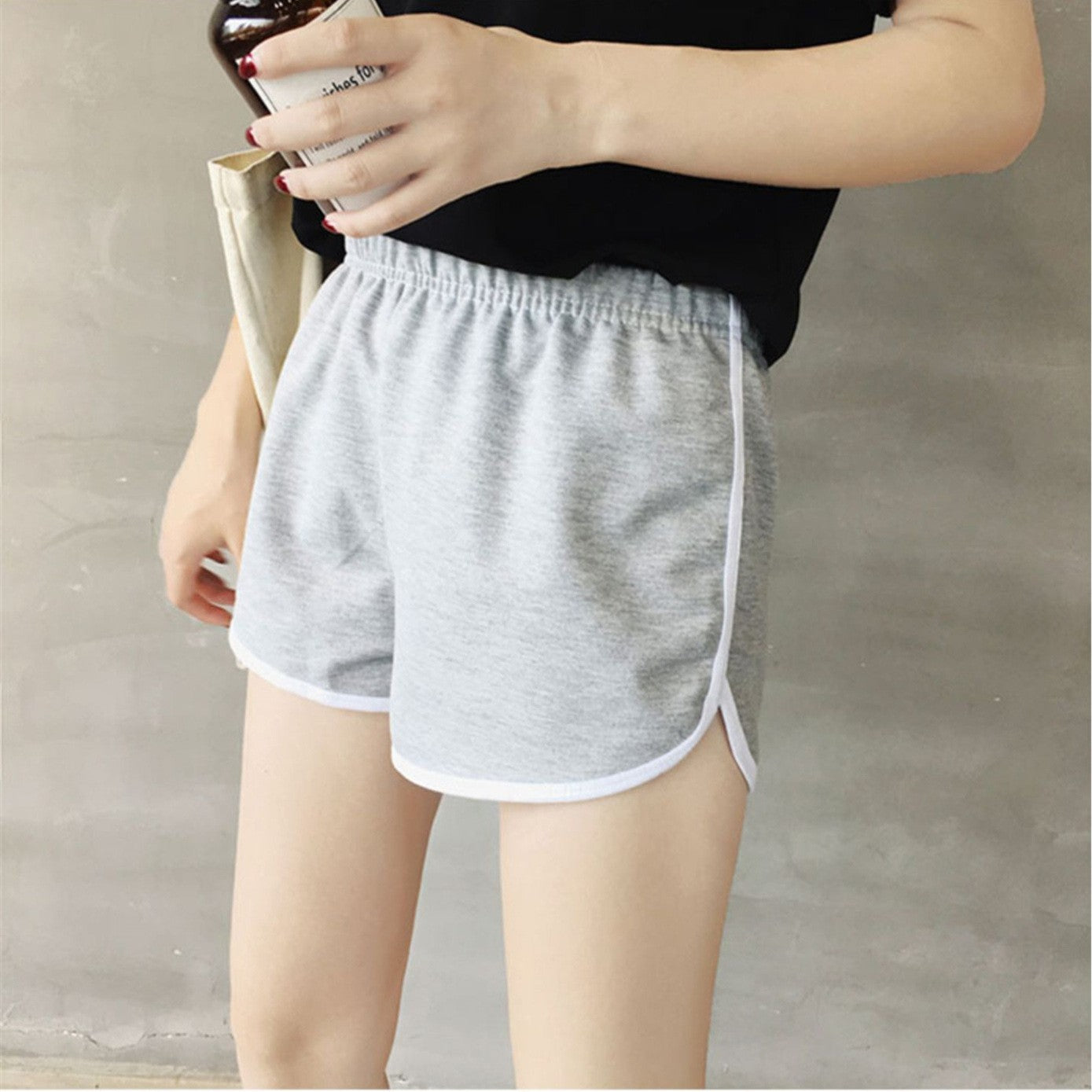 Summer Men and Women casual loose straight shorts lady stylish thin breathable wide leg gym short pants Women yoga Shorts