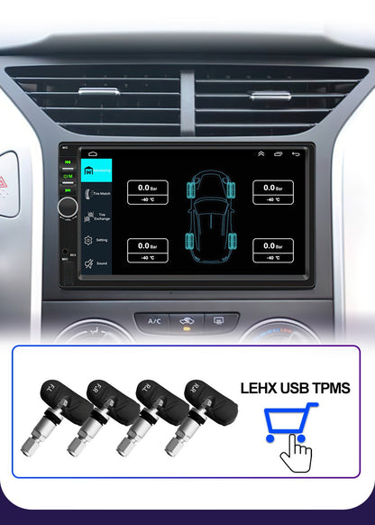 LEHX Universal 7inch 2Din Car Radio Android 15 Car Multimedia Carplay Autoradio Stereo For toyota Nissan Jeep Hyundai Kia VW