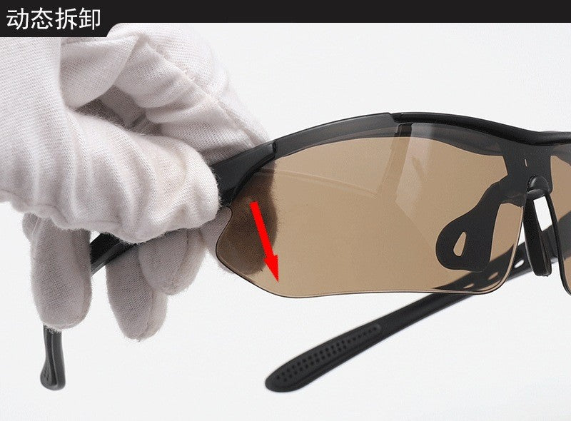 New 5 Lens Set Polarized Tactical Goggles Men Outdoor Sports Windproof Dustproof Climbing Glasses Safety Protective Glasses