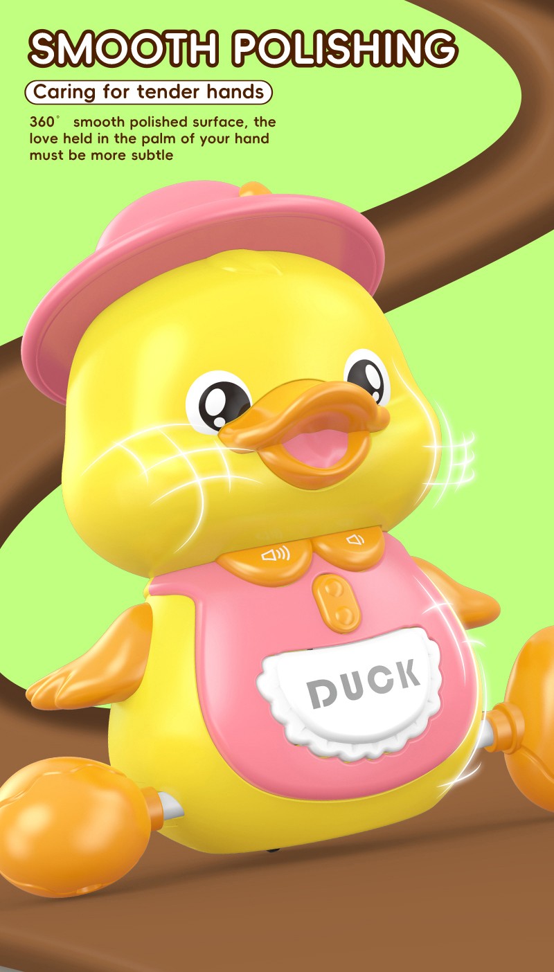 Brinquedos Musicais de Pato Rastejante para Bebês 3 Peças Pata Mãe Musical e Patinhos Brinquedo Interativo de Aprendizagem Precoce para Bebês Presente