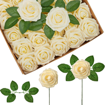 Artificial Flower PE Foam Rose Wedding Wreath Bride Bouquet Festival Decoration Accessory Home Room Outdoor Yard Diy Cheap Props