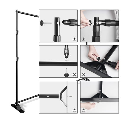 Double-Crossbar Backdrop Background Stand Frame Support System For Photography Photo Studio Video Muslin Green Screen