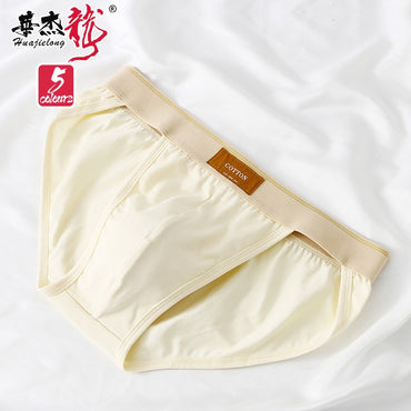 1/3PCS Men's Briefs Cotton Loose Interior Hombre Simple Trendy Comfortable Lingerie Solid Color Sexy Plus Size Men's Underwear