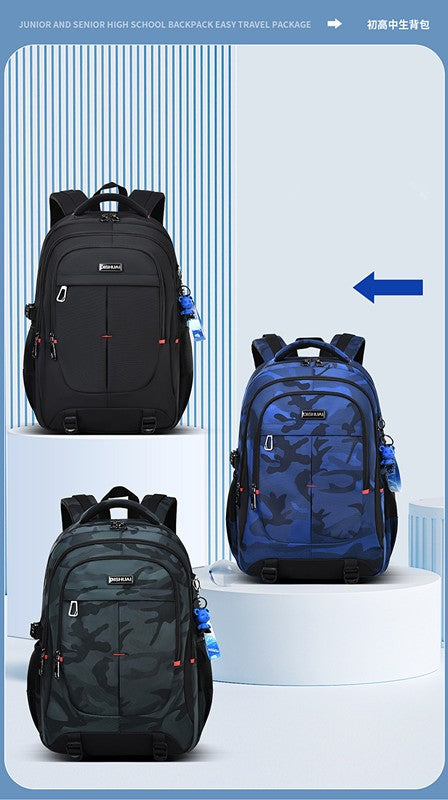 Mochila de camuflagem nova 2025 para viagem ao ar livre, para homens, 2 tamanhos, para o sexo masculino, mochila escolar de alta capacidade para universitários e meninos