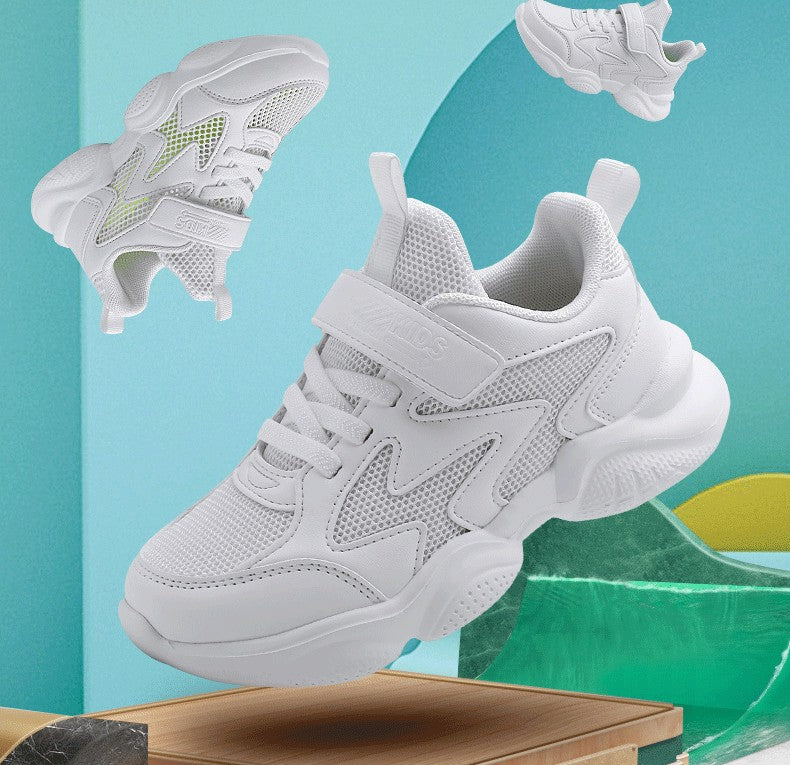 Kids Sports Shoes Children Casual Running Shoes for Boys Girls Mesh Breathable Fashion Sneakers Spring Summer Anti-skid Soft kid