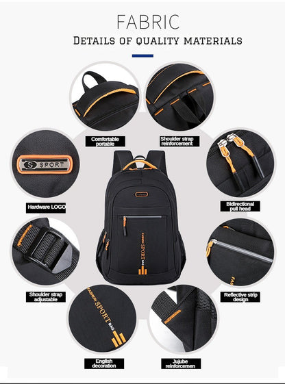 Mochilas Masculinas Oxford À Prova D'Água Mochila Para Notebook Bolsa Executiva Casual Viagem Mochila Escolar Para Ensino Médio